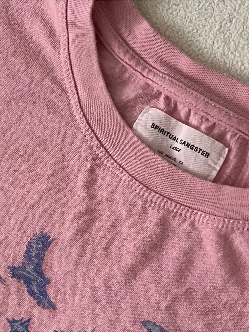 Spiritual Gangster Pink Graphic Yoga Tee